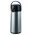 Satin Stainless Steel Eco Air Lever Thermos / Decaf (2.5 Liter)